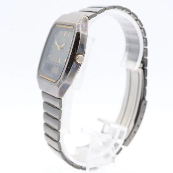 Vintage 1992 Seiko H601-5479 Ana Digi Men\'s Quartz LCD Wristwatch Japan PVD